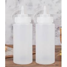 調(diào)味瓶	展藝塑料600ml白色擠壓式